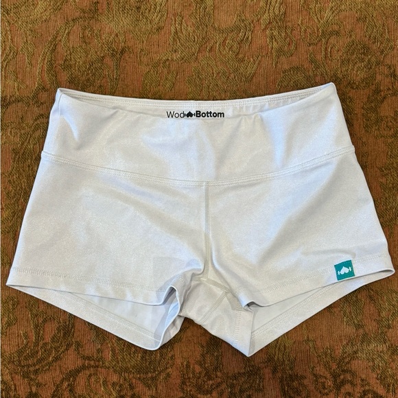 Shimmer white WOD Bottom workout shorts. Size small. - Picture 1 of 3